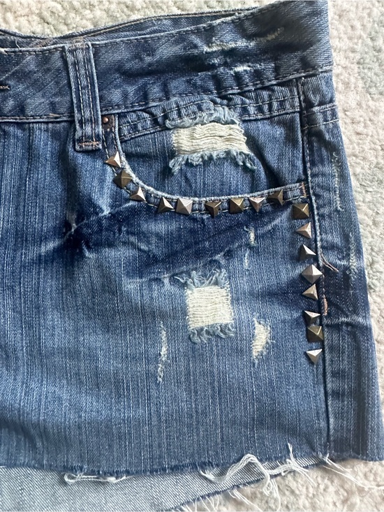 Rue21 Pants - Y2K Studded Distressed Shorts